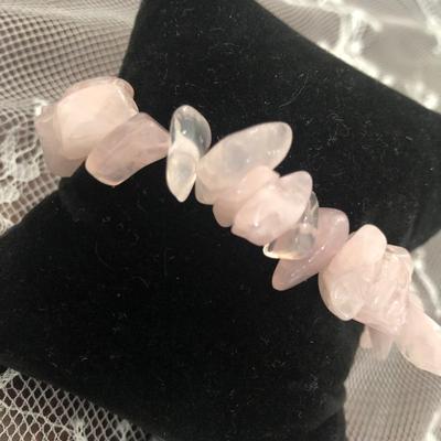 Pink Quartz Stone Bracelet