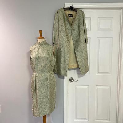 Vintage 4 Pc. Lot - 2 Matching Dress & Coat Sets