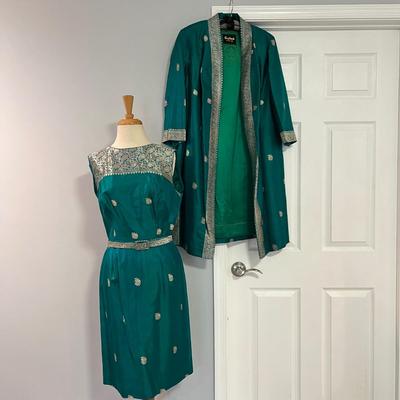 Vintage 4 Pc. Lot - 2 Matching Dress & Coat Sets