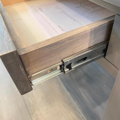 Gray Wood Side Table (DR-MK)
