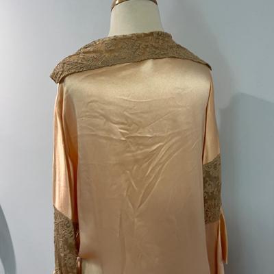 Antique Wrap Dress Robe Matching Hanger