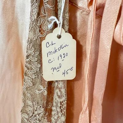 Antique Wrap Dress Robe Matching Hanger