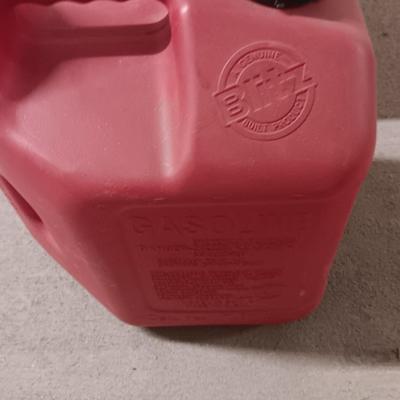 Two gas fuel containers - 5 gallon & 2-gallon tanks