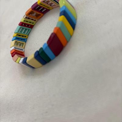 Multicolored stretchy bracelet