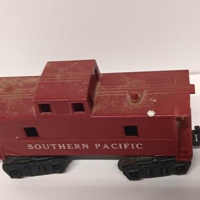 Marx 666 Die- Cast Steam Locomotive Engine Smoker Santa FE train & track set