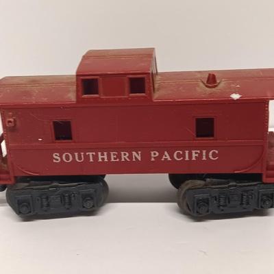 Marx 666 Die- Cast Steam Locomotive Engine Smoker Santa FE train & track set