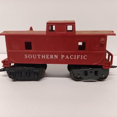 Marx 666 Die- Cast Steam Locomotive Engine Smoker Santa FE train & track set