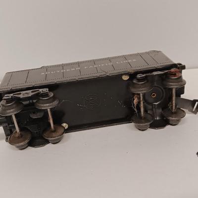 Marx 666 Die- Cast Steam Locomotive Engine Smoker Santa FE train & track set