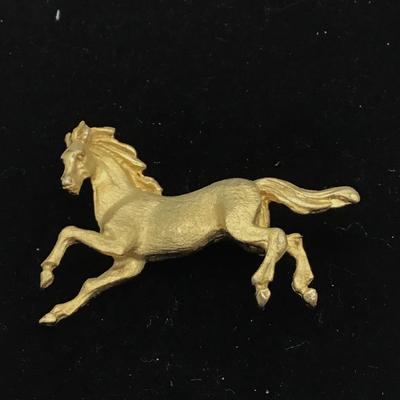 VINTAGE HORSE PIN/Brooch SIGNED R. MANDLE 2