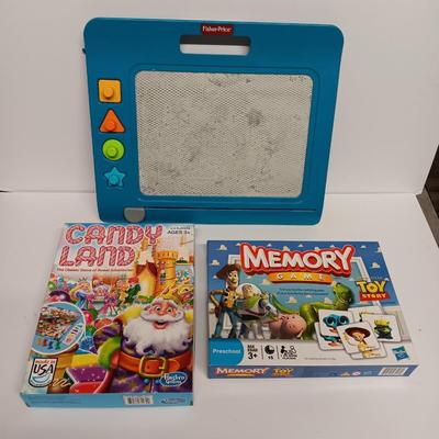 Candy Land Game - Memory Game - Magnetic board with shapes