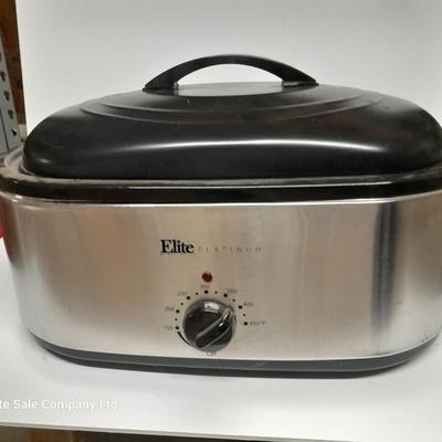 Elite Platinum Roaster Oven - Large sized Great for turkey and roasts! With inside rack