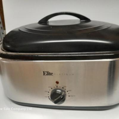 Elite Platinum Roaster Oven - Large sized Great for turkey and roasts! With inside rack