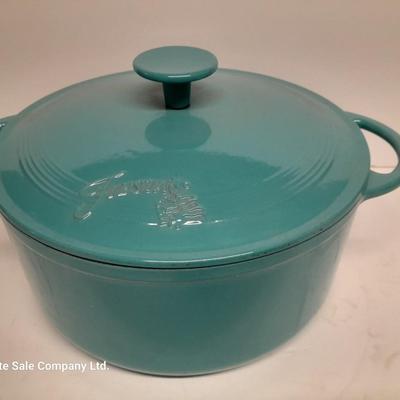 Beautiful cast iron FIESTA pot with lid