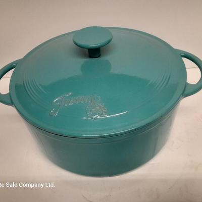 Beautiful cast iron FIESTA pot with lid