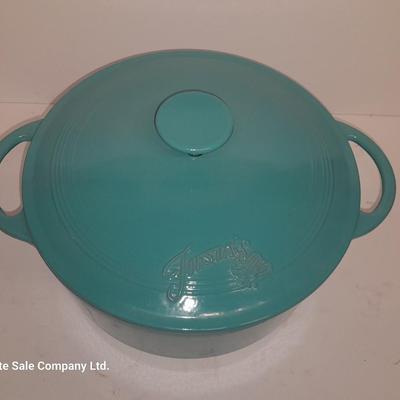 Beautiful cast iron FIESTA pot with lid
