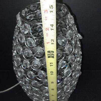 Bling! 14" lamp with clear beads