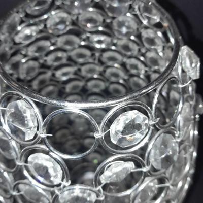 Bling! 14" lamp with clear beads