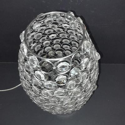 Bling! 14" lamp with clear beads