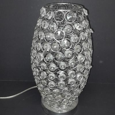 Bling! 14" lamp with clear beads