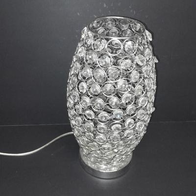 Bling! 14" lamp with clear beads