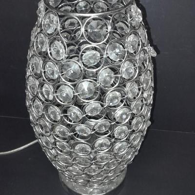 Bling! 14" lamp with clear beads