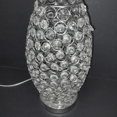Bling! 14" lamp with clear beads