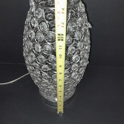 Bling! 14" lamp with clear beads