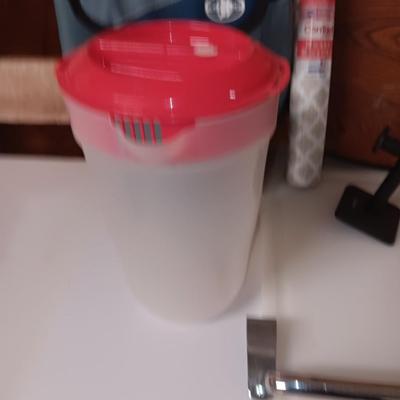 Kitchen essentials - silverware trays - pitcher - crockpot - towel hangers - and more