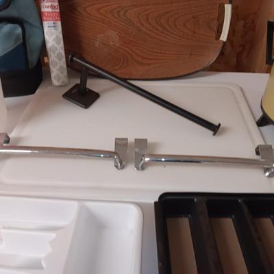 Kitchen essentials - silverware trays - pitcher - crockpot - towel hangers - and more