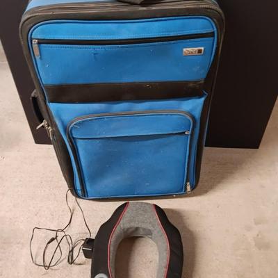 CIAO! Suitcase - two smaller Carryon sized bags - and a neck massager