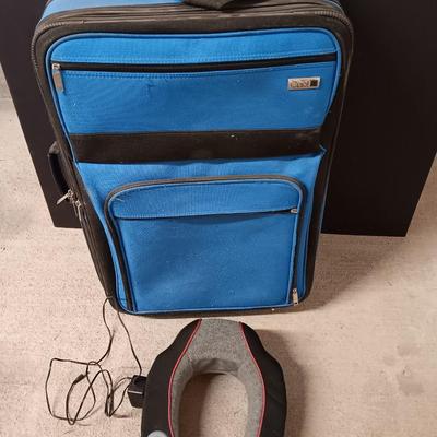 CIAO! Suitcase - two smaller Carryon sized bags - and a neck massager