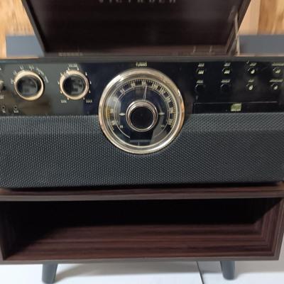 Victrola Entertainment center with matching stand - AM/FM - Turntable - CD & Cassette