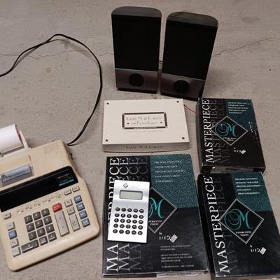 Office items - Card stock - post cards - speakers - adding machine - glue gun and more