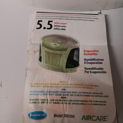 Essick Air Products Evaporative Humidifier with Humidifier cleaner