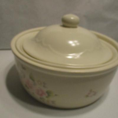 Tea Rose Pfalzgraff Casserole Covered Dish & Bowl