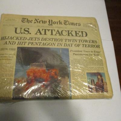 Sept 11 2001 New York Times Papers
