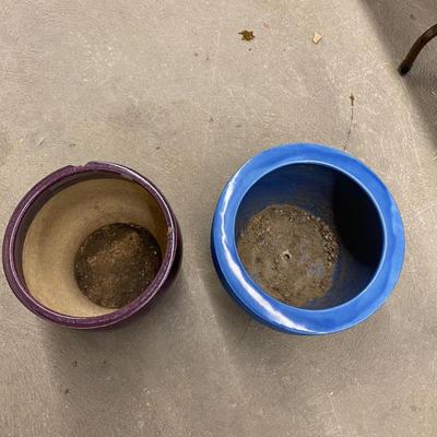 TWO CERAMIC PLANTERS