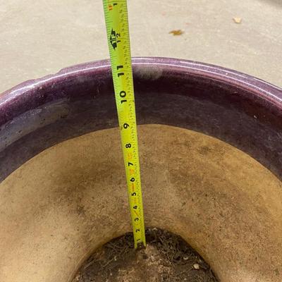 TWO CERAMIC PLANTERS