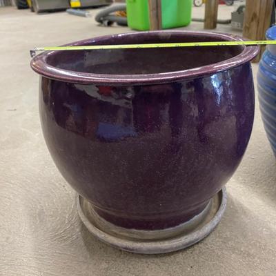 TWO CERAMIC PLANTERS