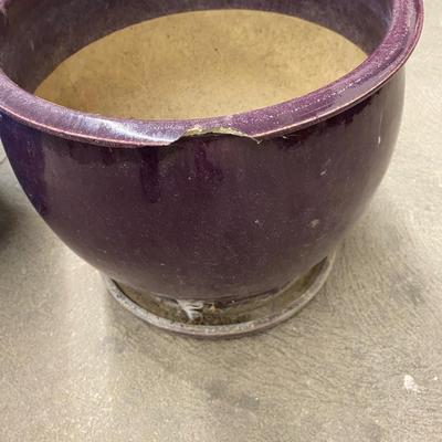 TWO CERAMIC PLANTERS