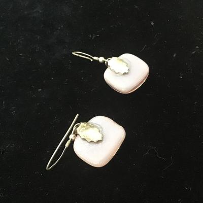 Vintage Pink Stone Earrings