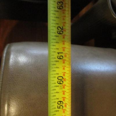 Real Leather Two Cushion Loveseat