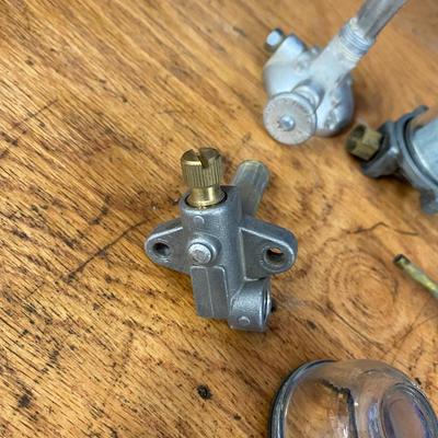 Really Neat Vintage sight glasses and Oil can
