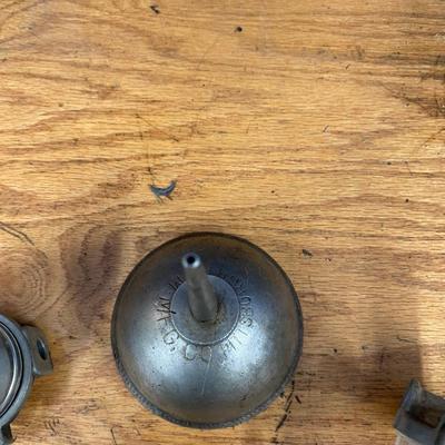 Really Neat Vintage sight glasses and Oil can