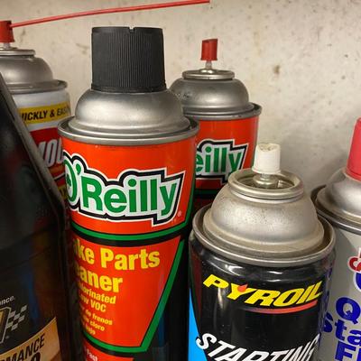 Automotive and Other Lubrcants Along With Plastic Storage Bins