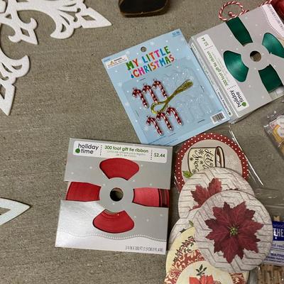 Christmas Decorations - ribbons - lights- Santa and more