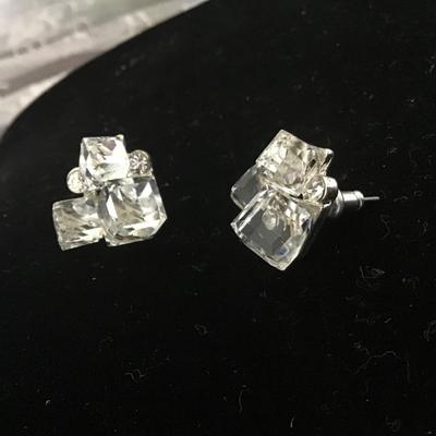 Crystal Cube Earrings