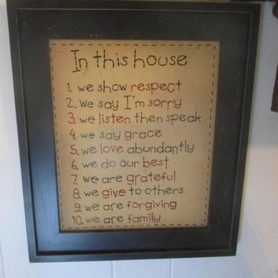 In This House Wall Decor