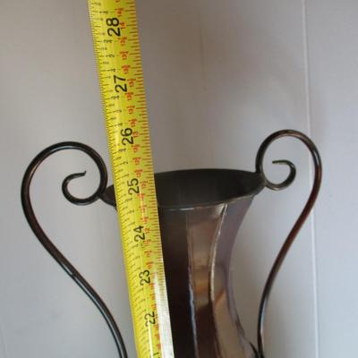 Metal Plant Vase