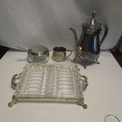 Leonard Silver Plated & Glass Decor